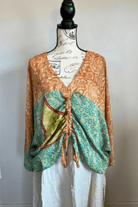 Crepe Sari Butterfly Top