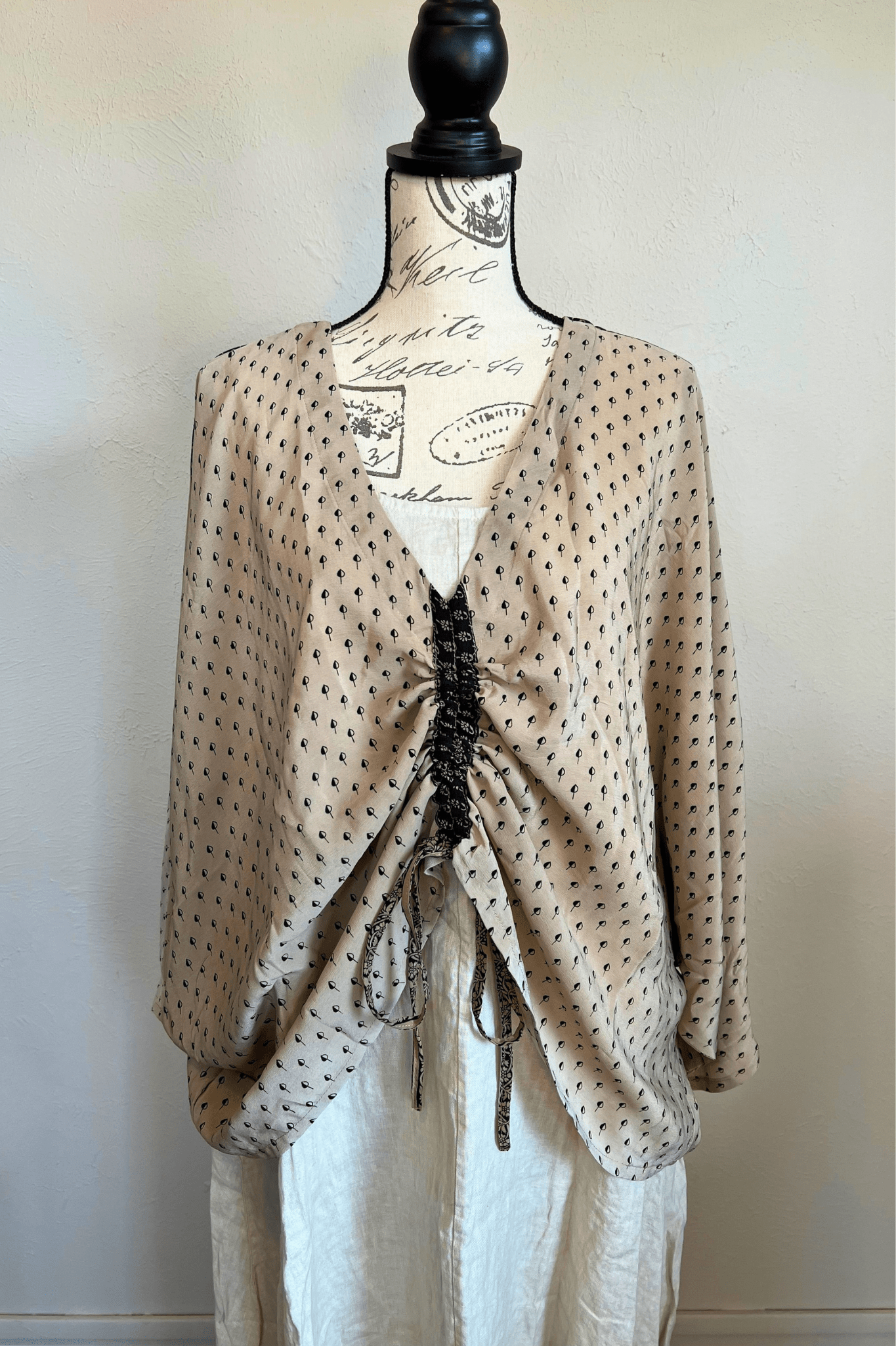 Crepe Sari Butterfly Top