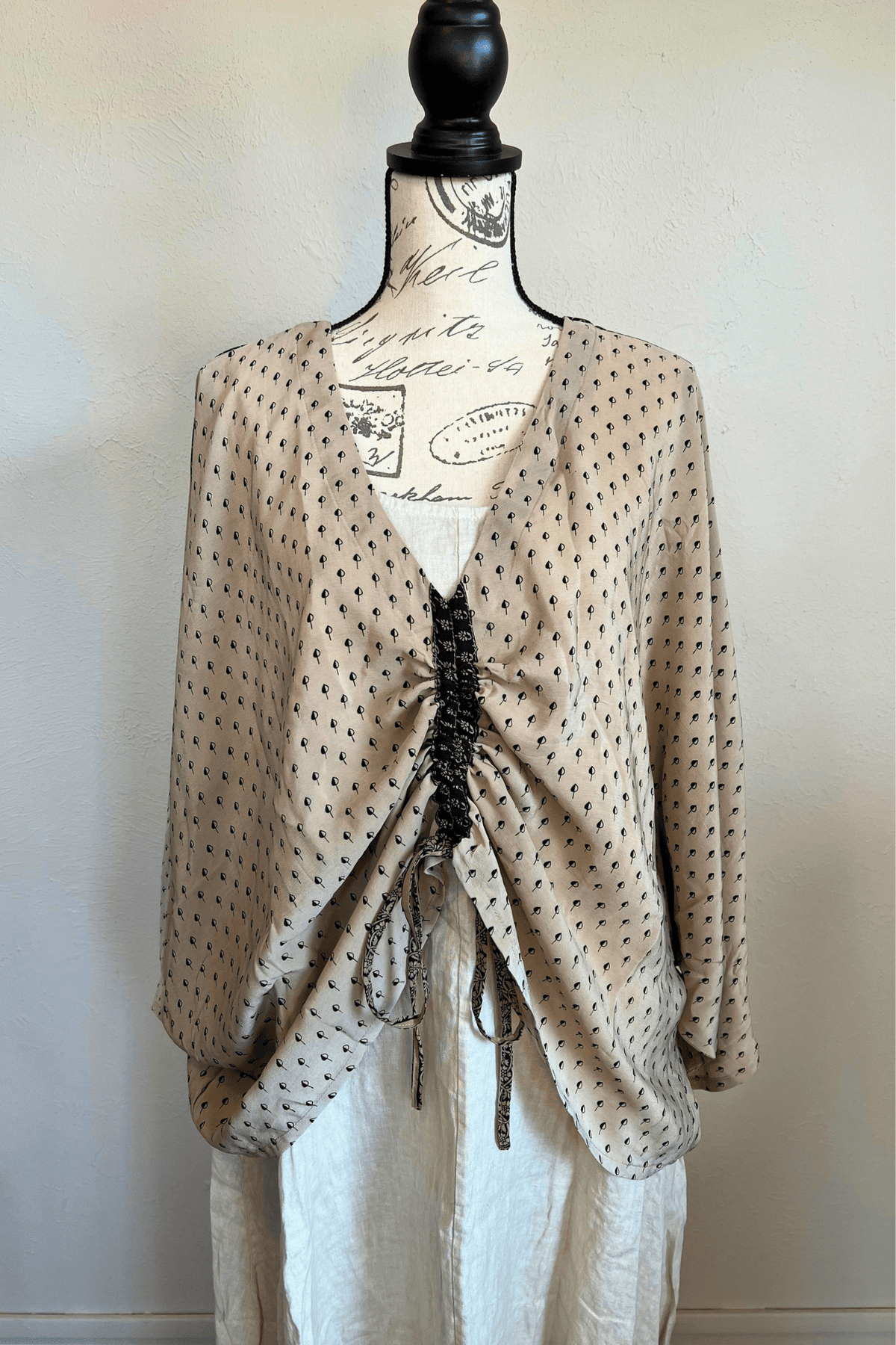 Crepe Sari Butterfly Top