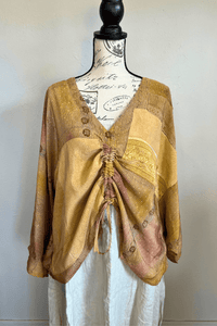 Crepe Sari Butterfly Top