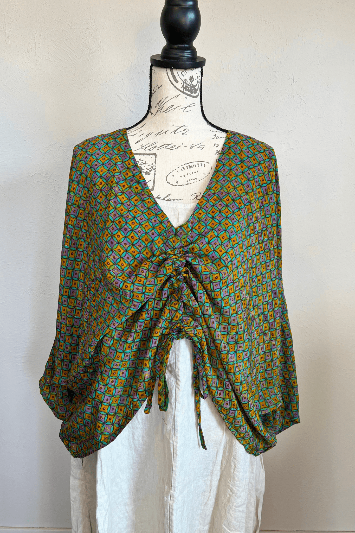 Crepe Sari Butterfly Top
