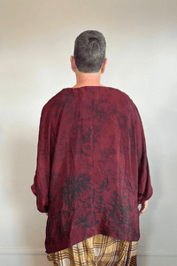 Crepe Sari Hi-Lo Butterfly Top