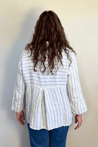 Crop Linen Easy Shirt