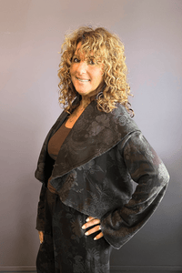 Floral Crop Wrap Coat