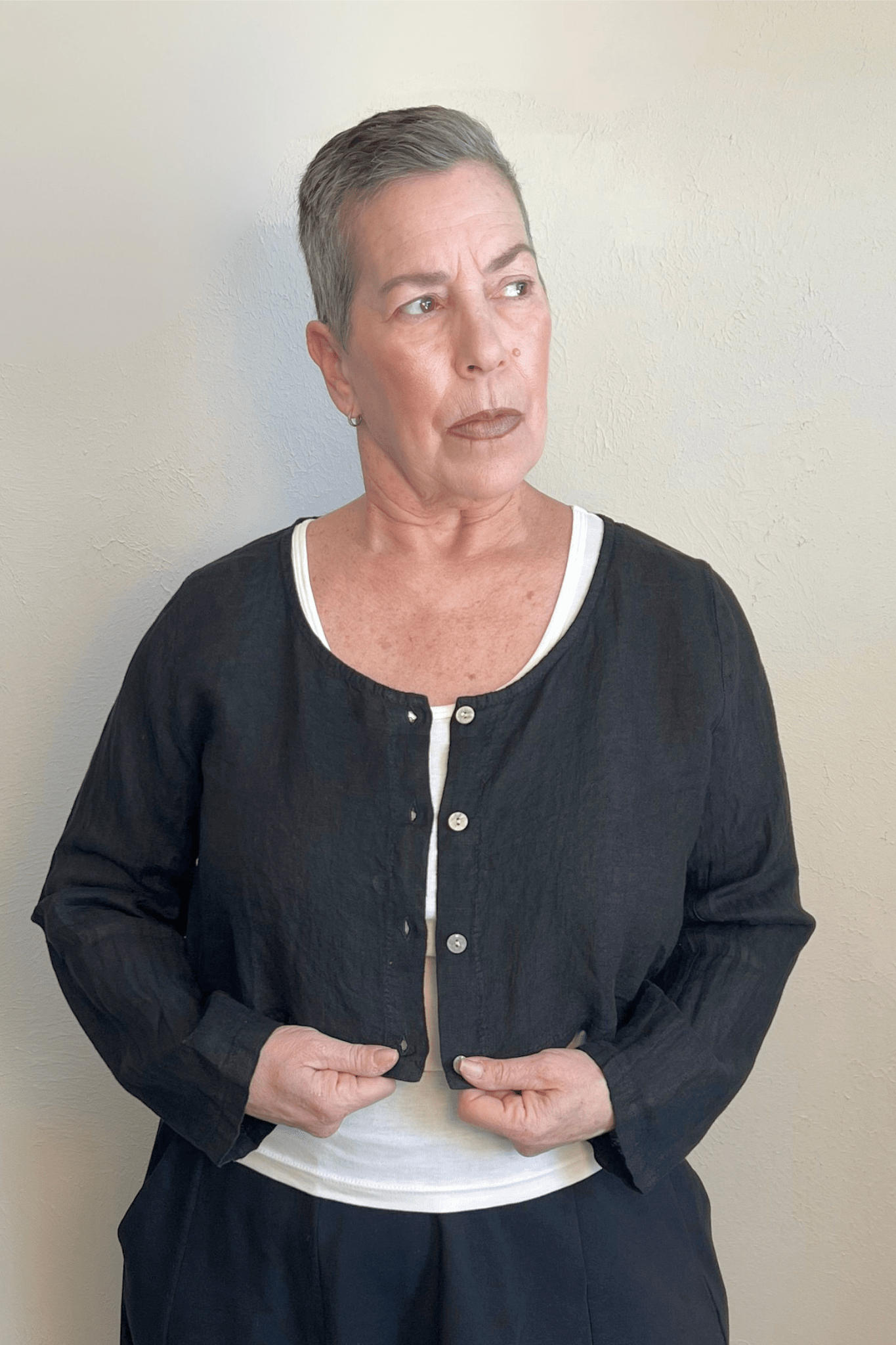 Linen Crop Jacket