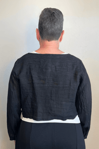 Linen Crop Jacket