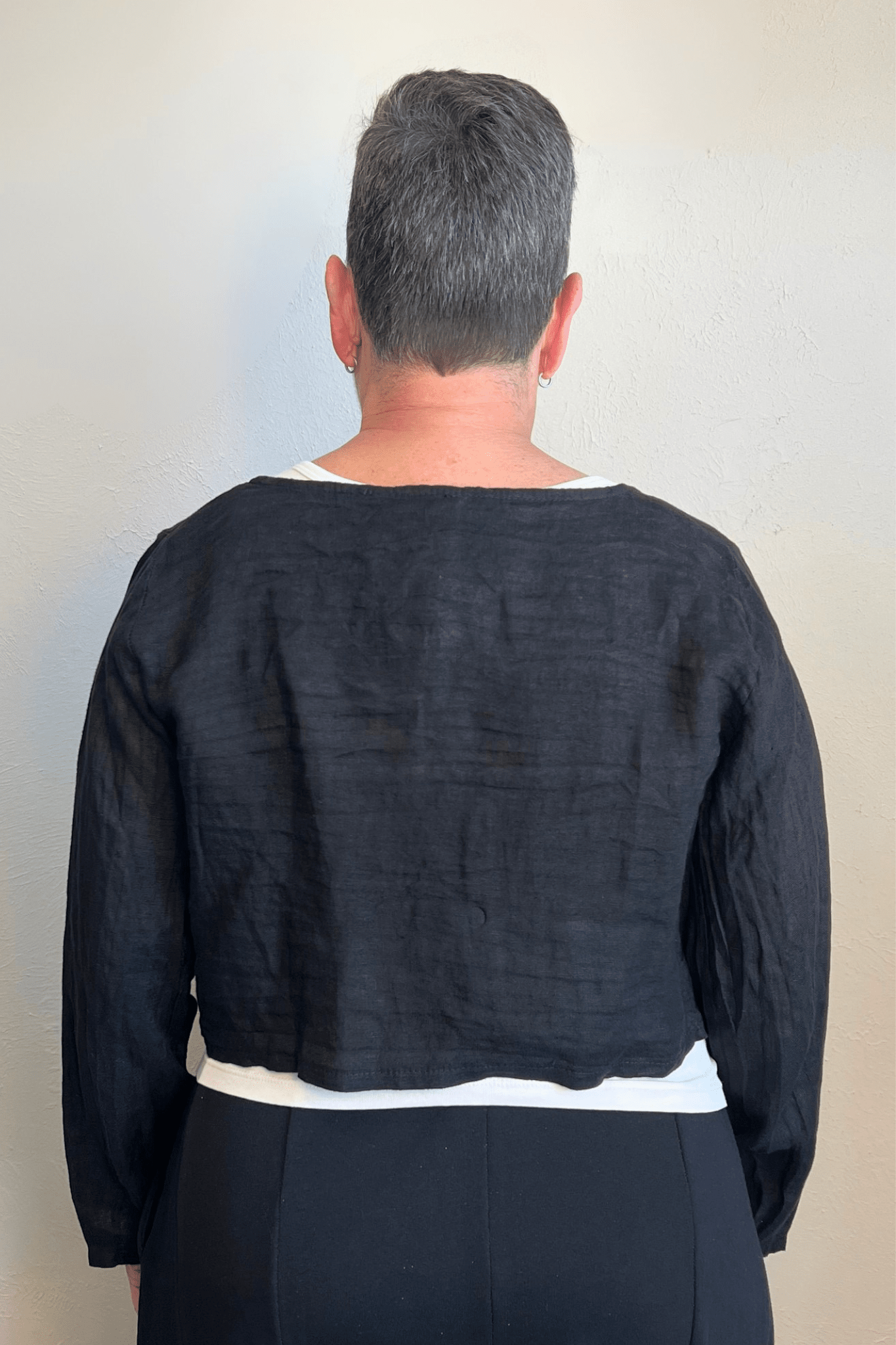 Linen Crop Jacket