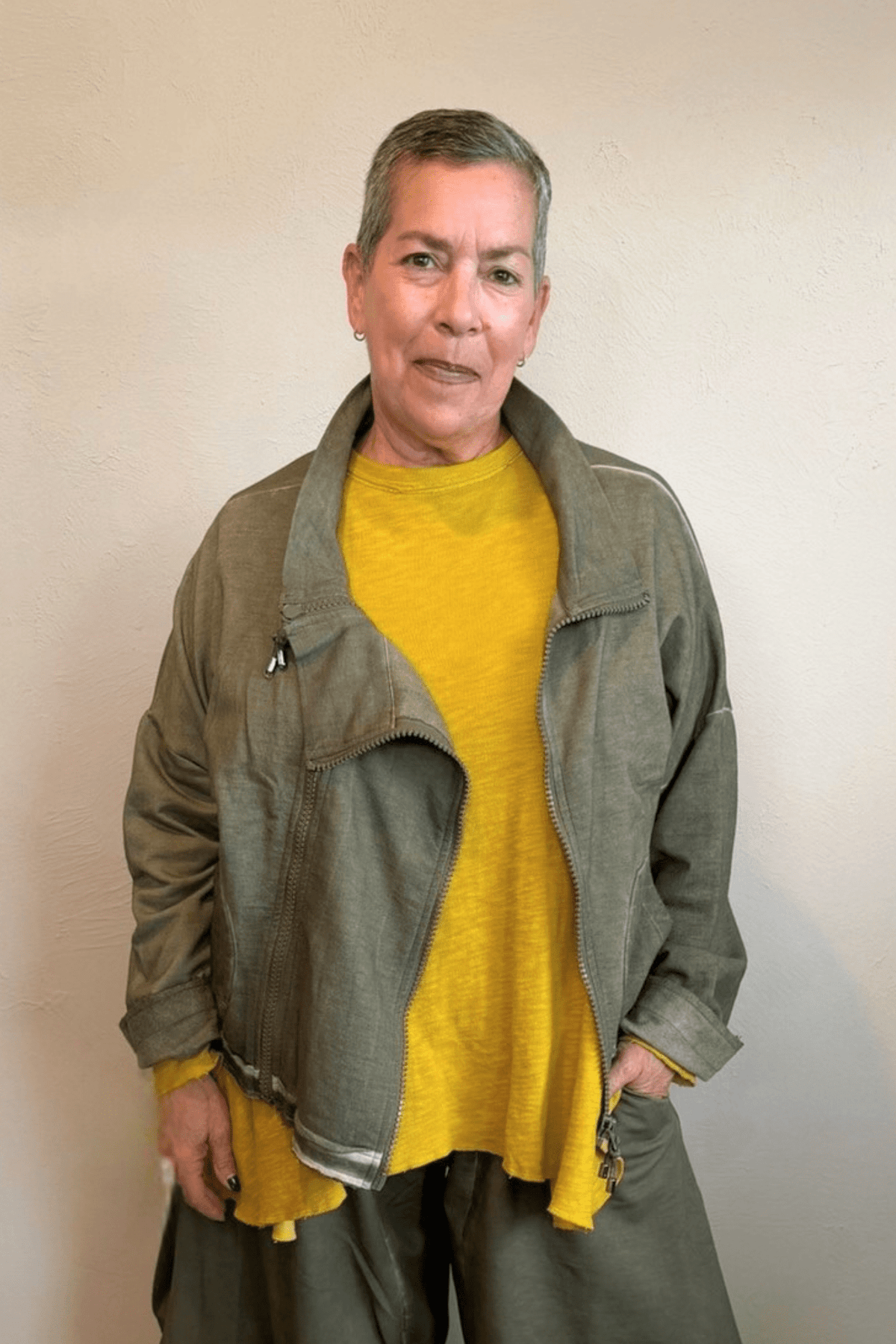 Double-Zip Jacket - Khaki