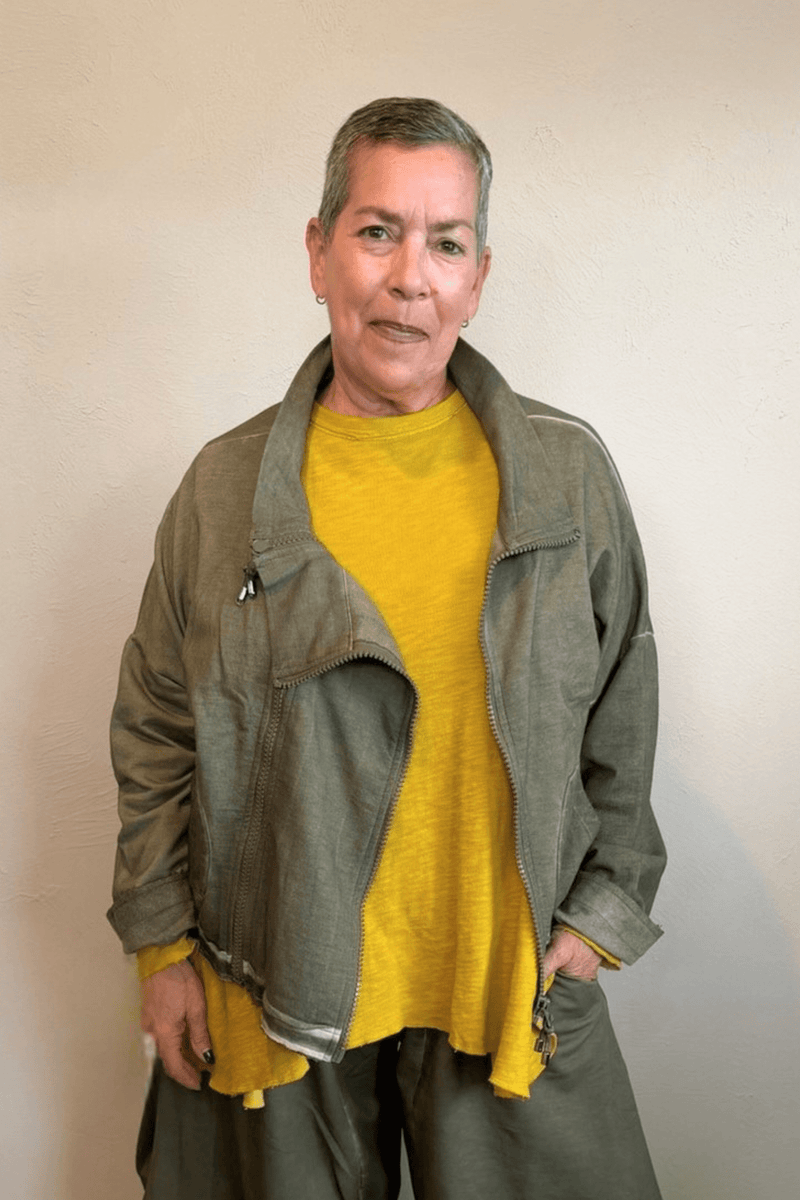 Double-Zip Jacket - Khaki