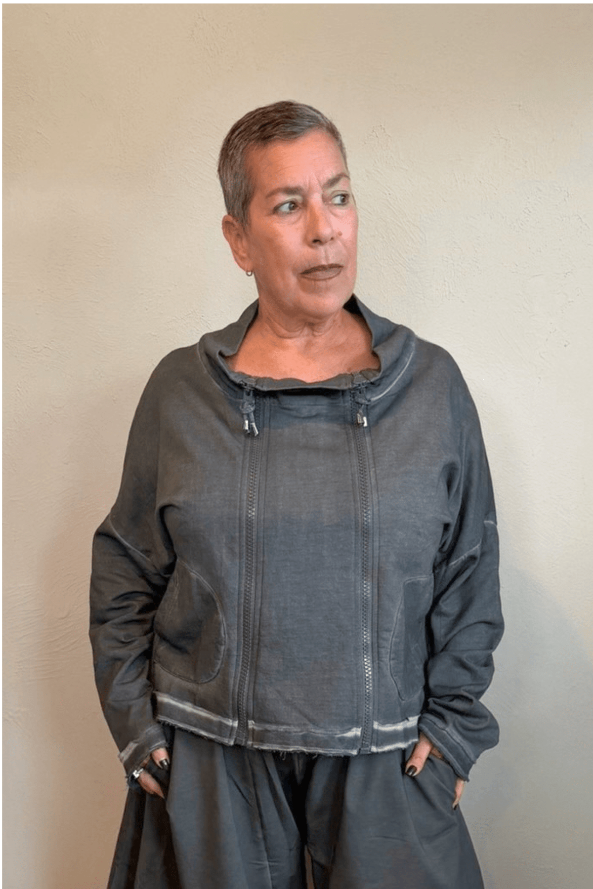 Double Zip Jacket - Anthracite