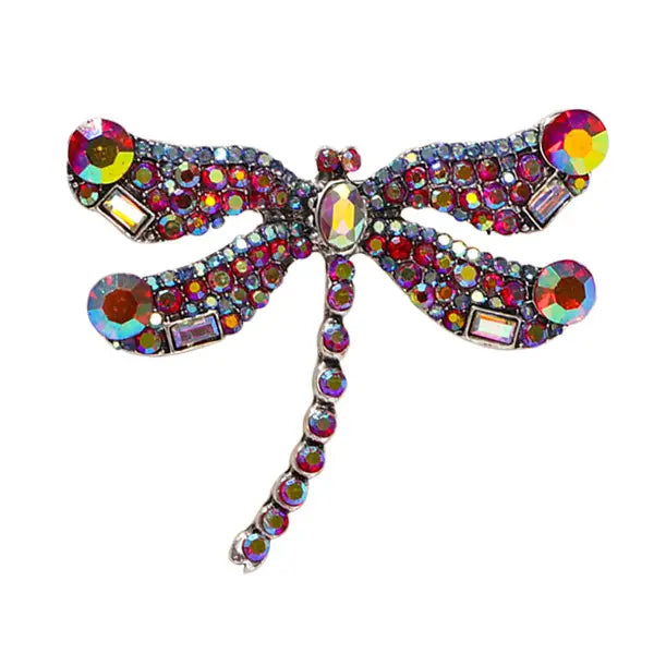 Dragonfly Rhinestone Brooch