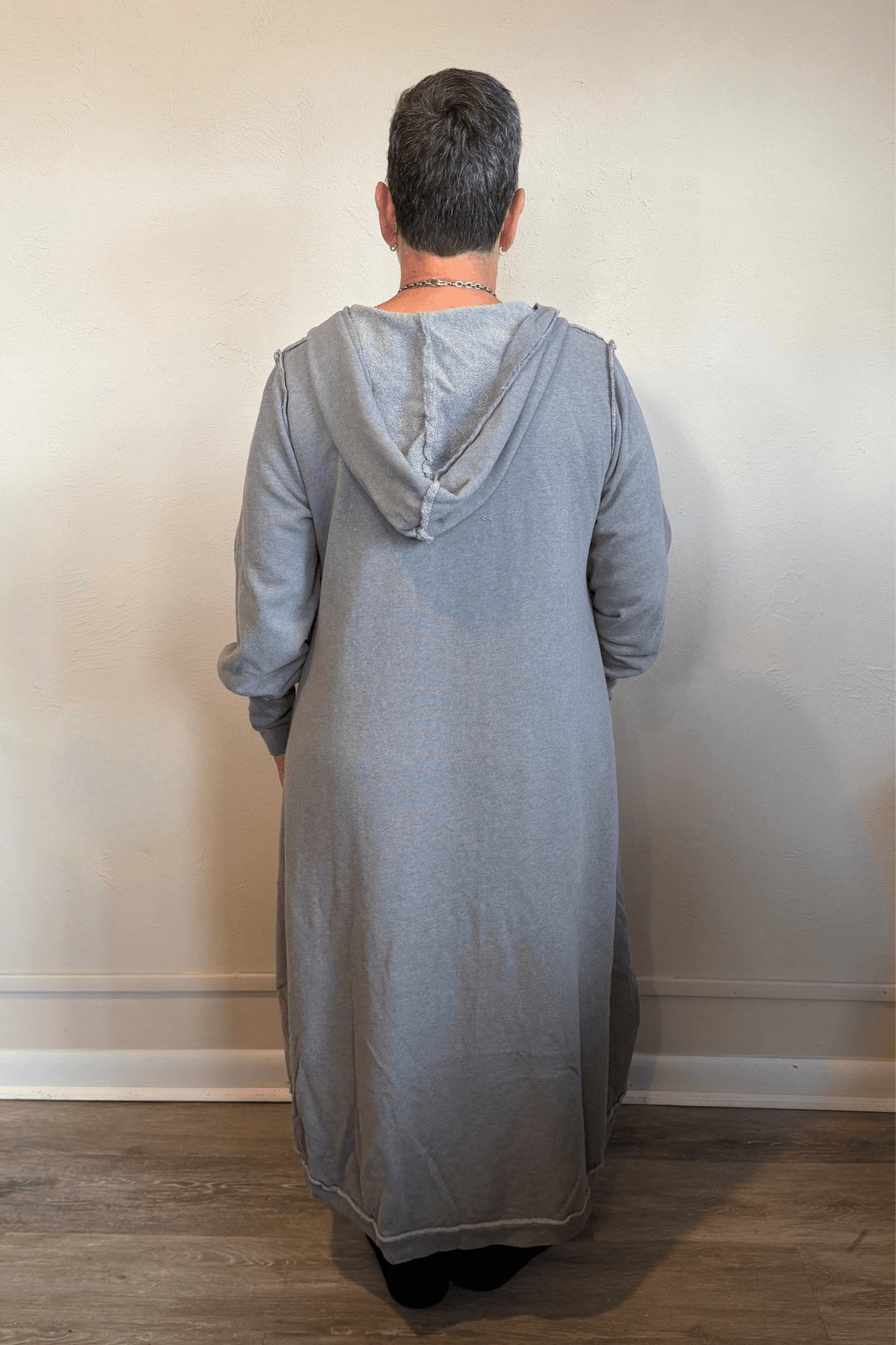 Terry Dress With Hoodie