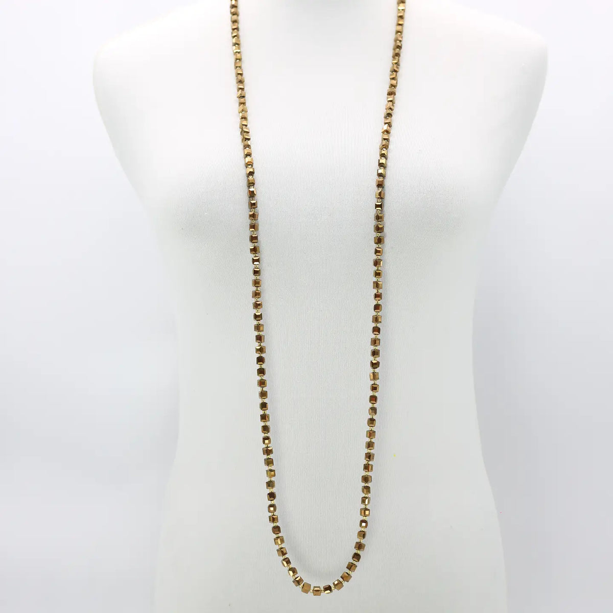 Elegant Crystal Cube Necklace