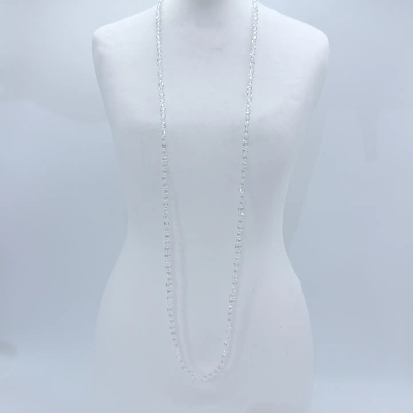 Elegant Crystal Cube Necklace