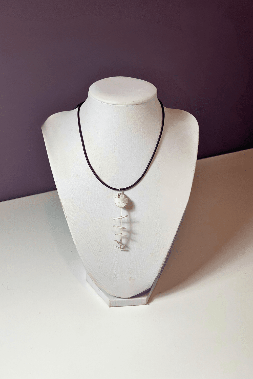 Fishbone Pendant Necklace