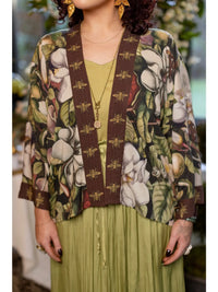 Fleur De Lune Crop Kimono