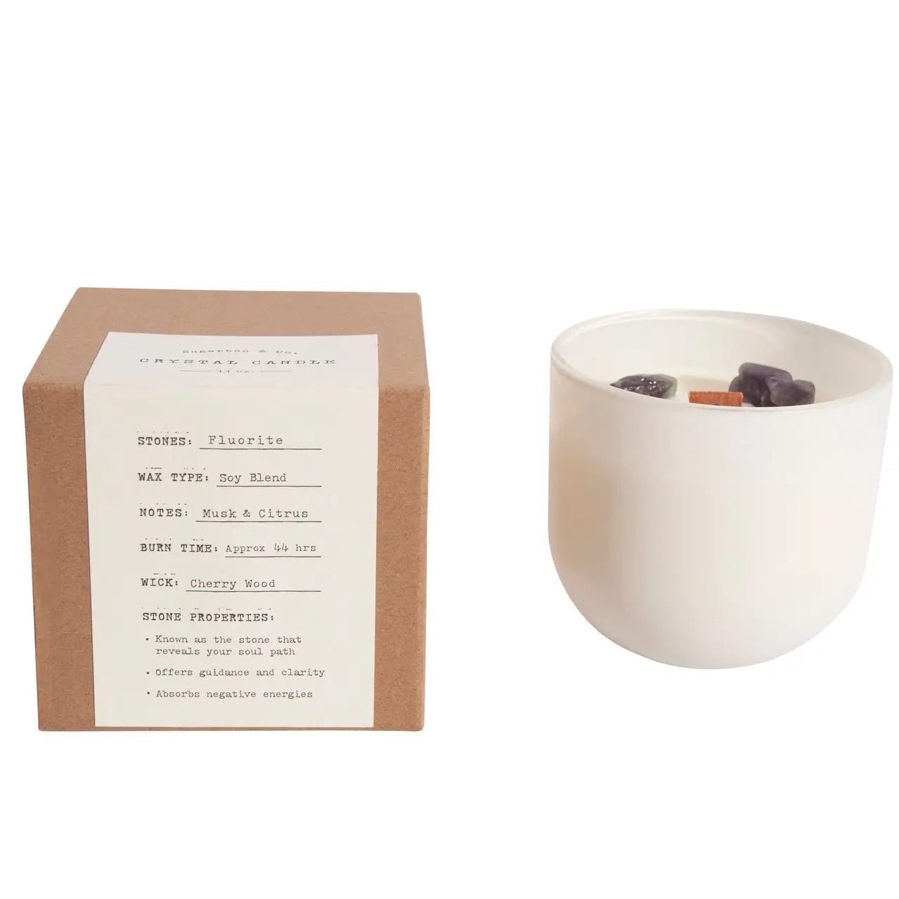 Fluorite Crystal Candle