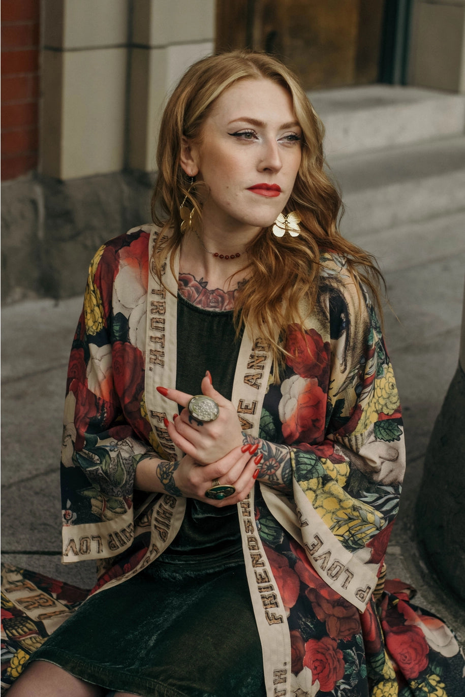 Friendship Love & Truth Opera Kimono