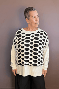 Geo Paneled Sweater