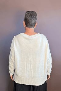 Geo Paneled Sweater