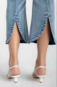 Gia Glider Crop Flare Tulip Hem