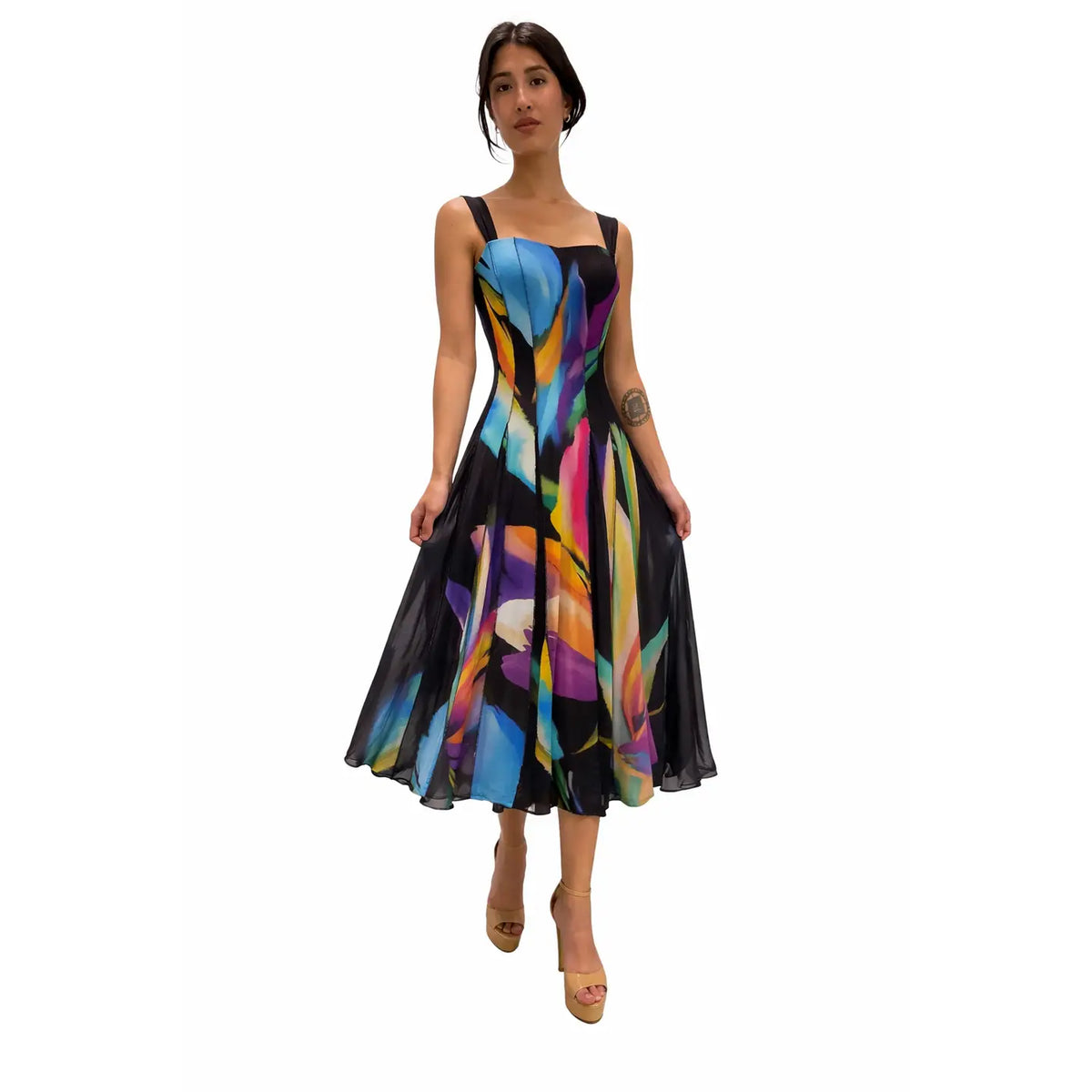 Glory Sleeveless Tea Dress