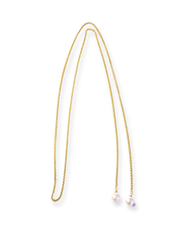Pearl Wrap Necklace (Gold)