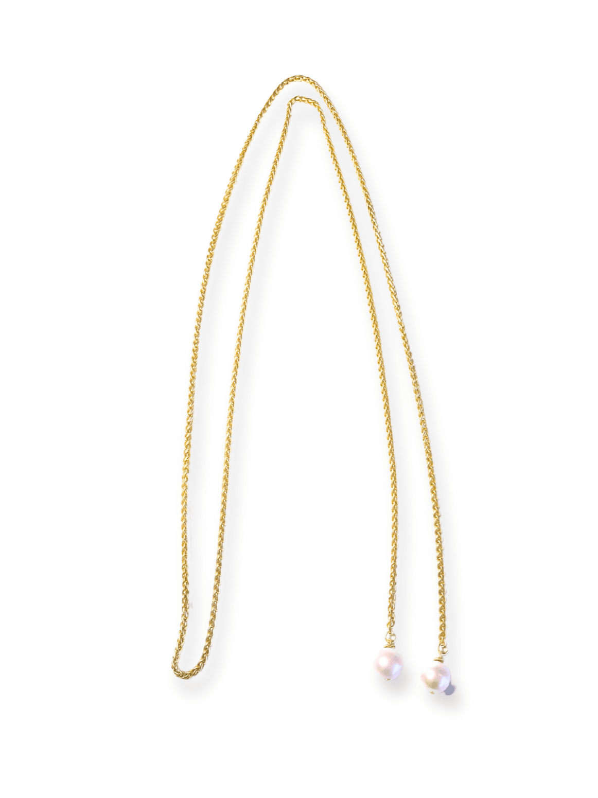 Pearl Wrap Necklace (Gold)