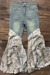 Got You Covered Lace Jeans