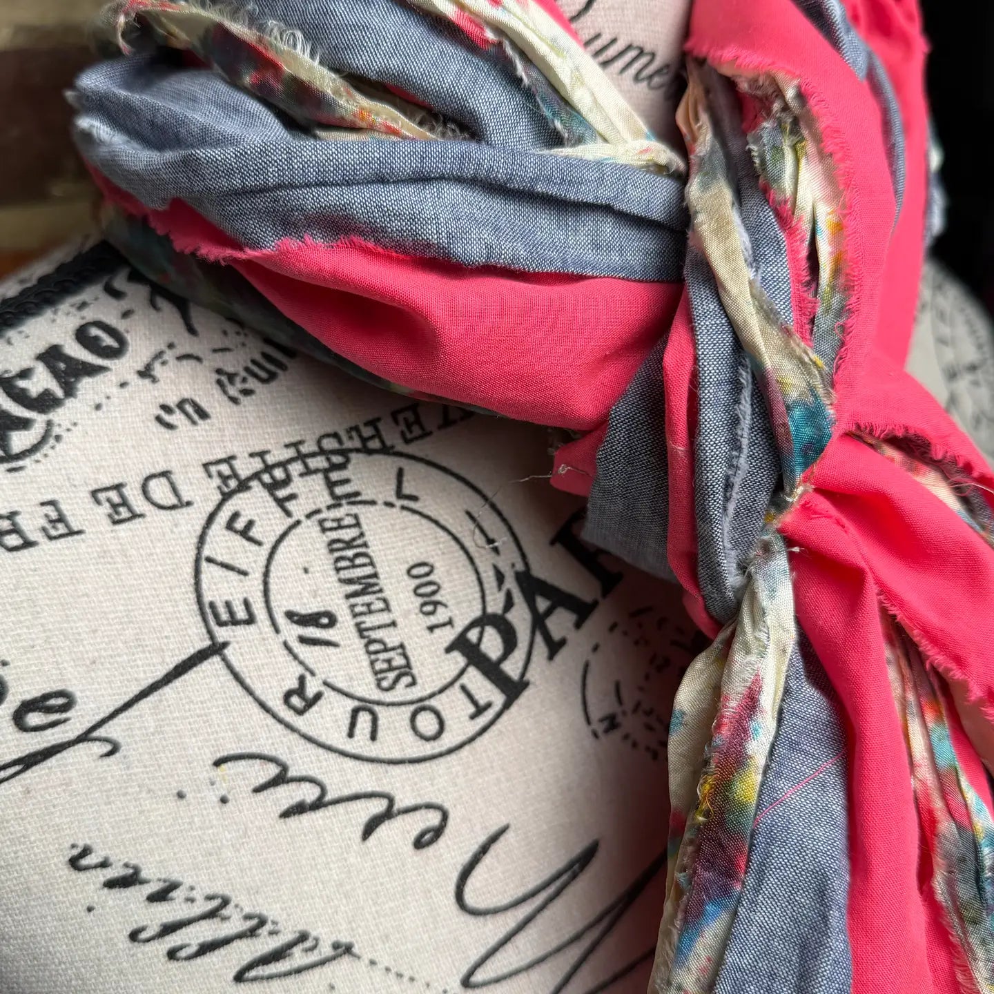 Fringe Scarf - Graffiti Tie Dye