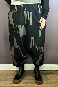 Khaki Cascade Harem Pant