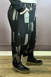 Khaki Cascade Harem Pant