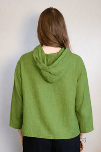 Linen Hoodie Top