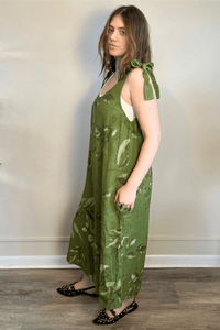 Linen Print Jumpsuit