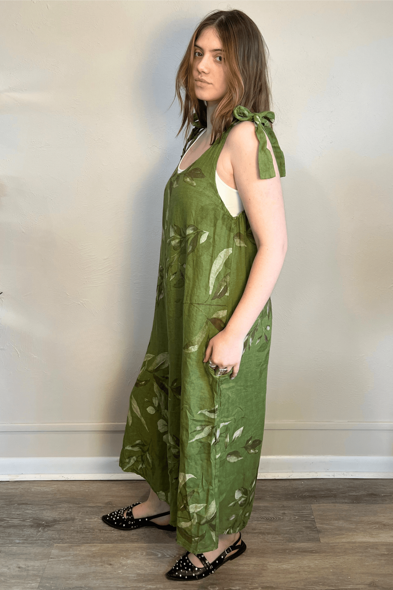 Linen Print Jumpsuit