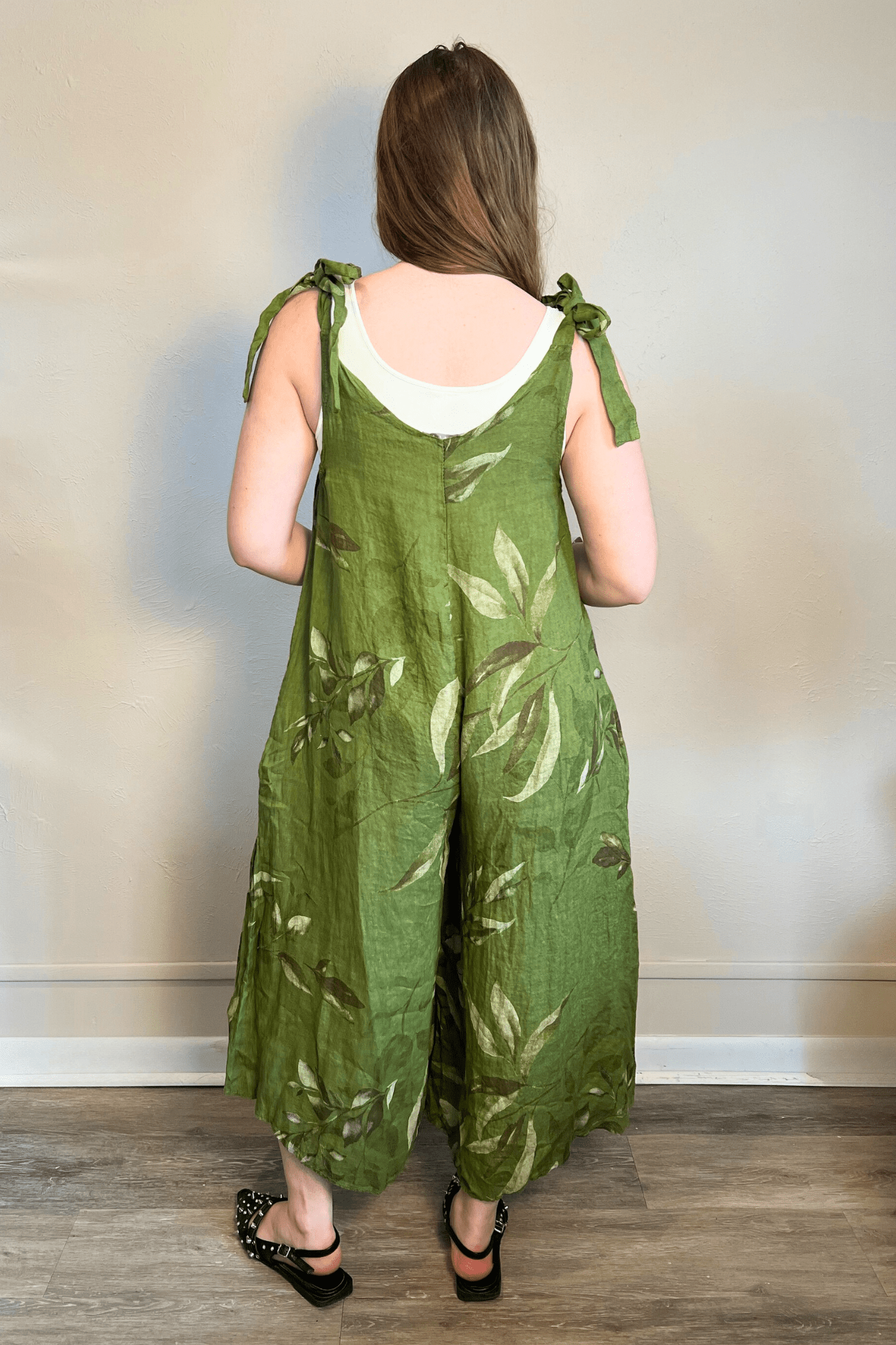 Linen Print Jumpsuit