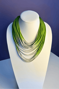 Short Multi-Strand Ombre Necklace