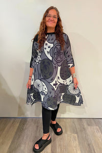 Greyscale Flow Dress