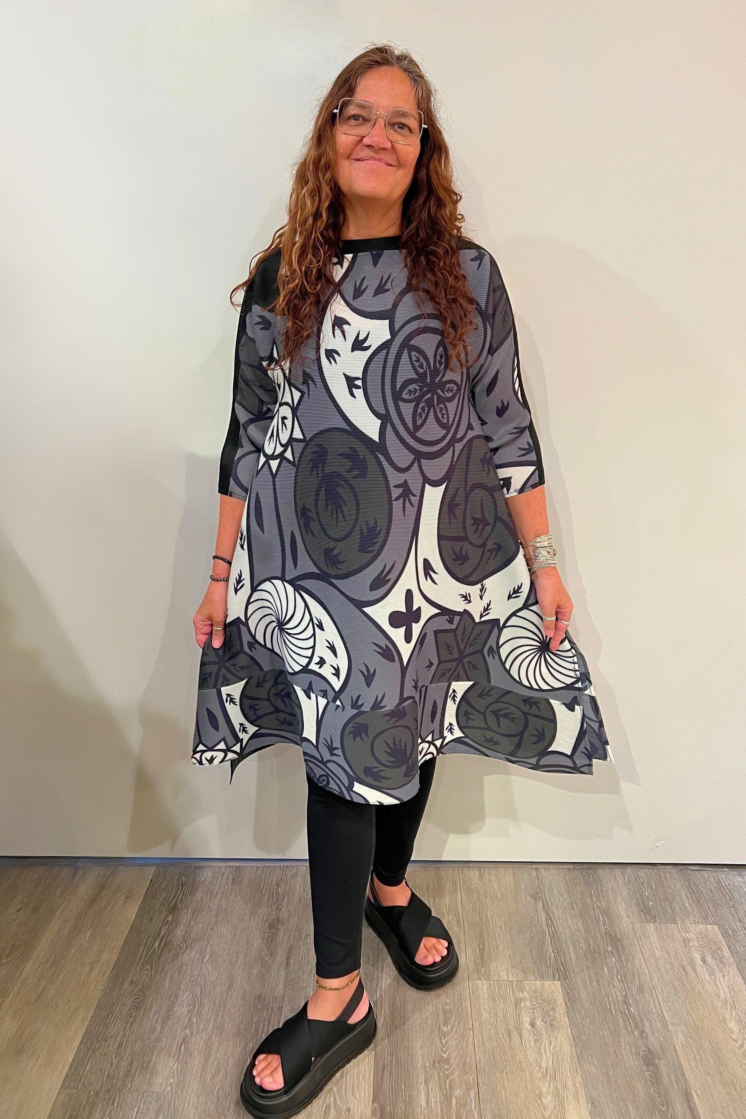 Greyscale Flow Dress