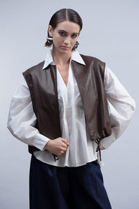 H2010 Vegan Leather Vest