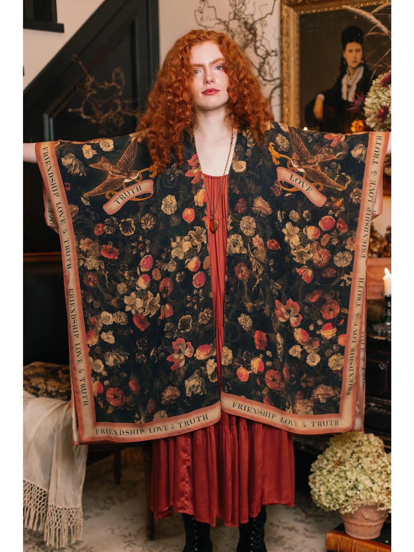 Heart Of Gold Goddess Kimono