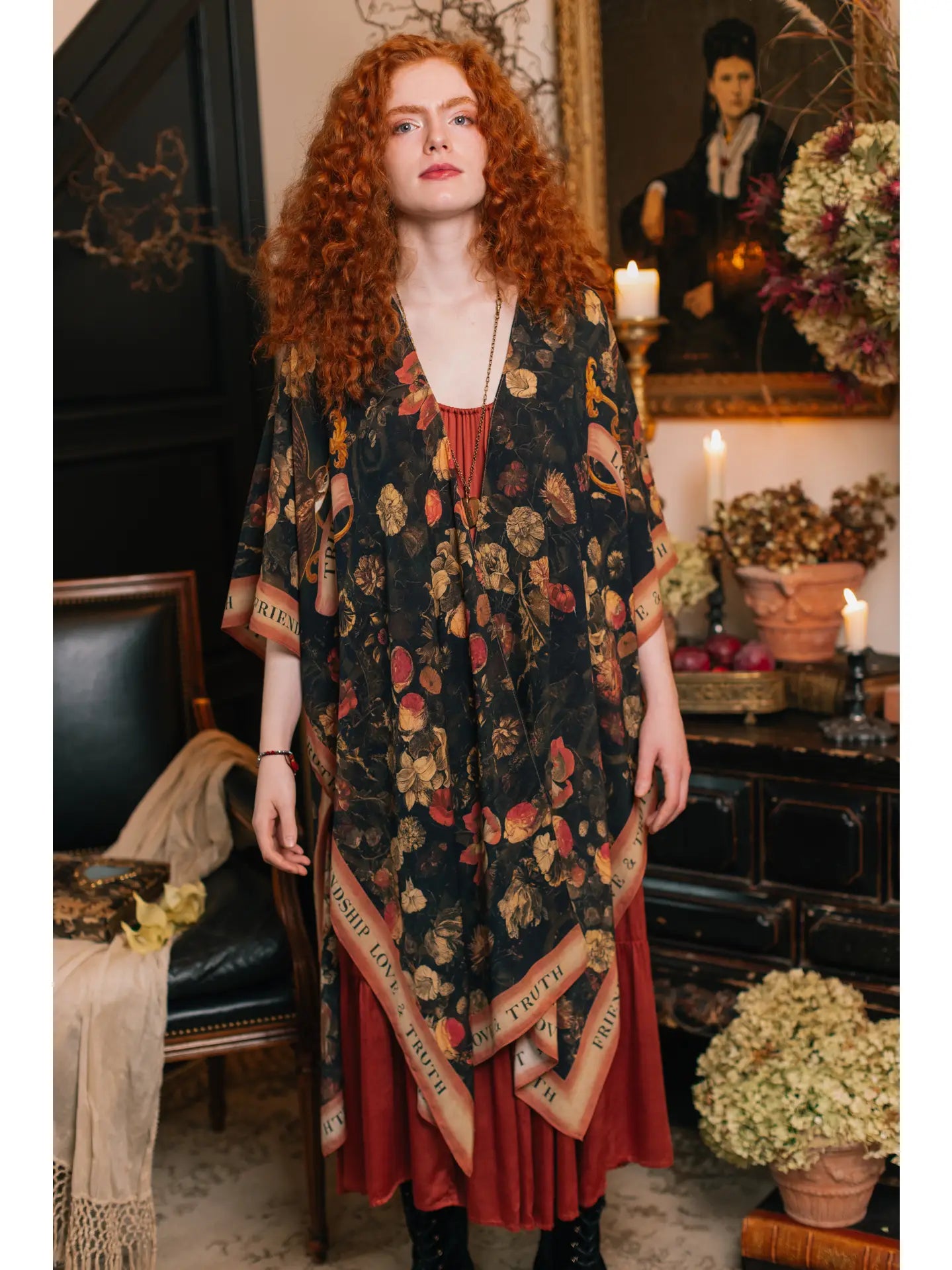Heart Of Gold Goddess Kimono