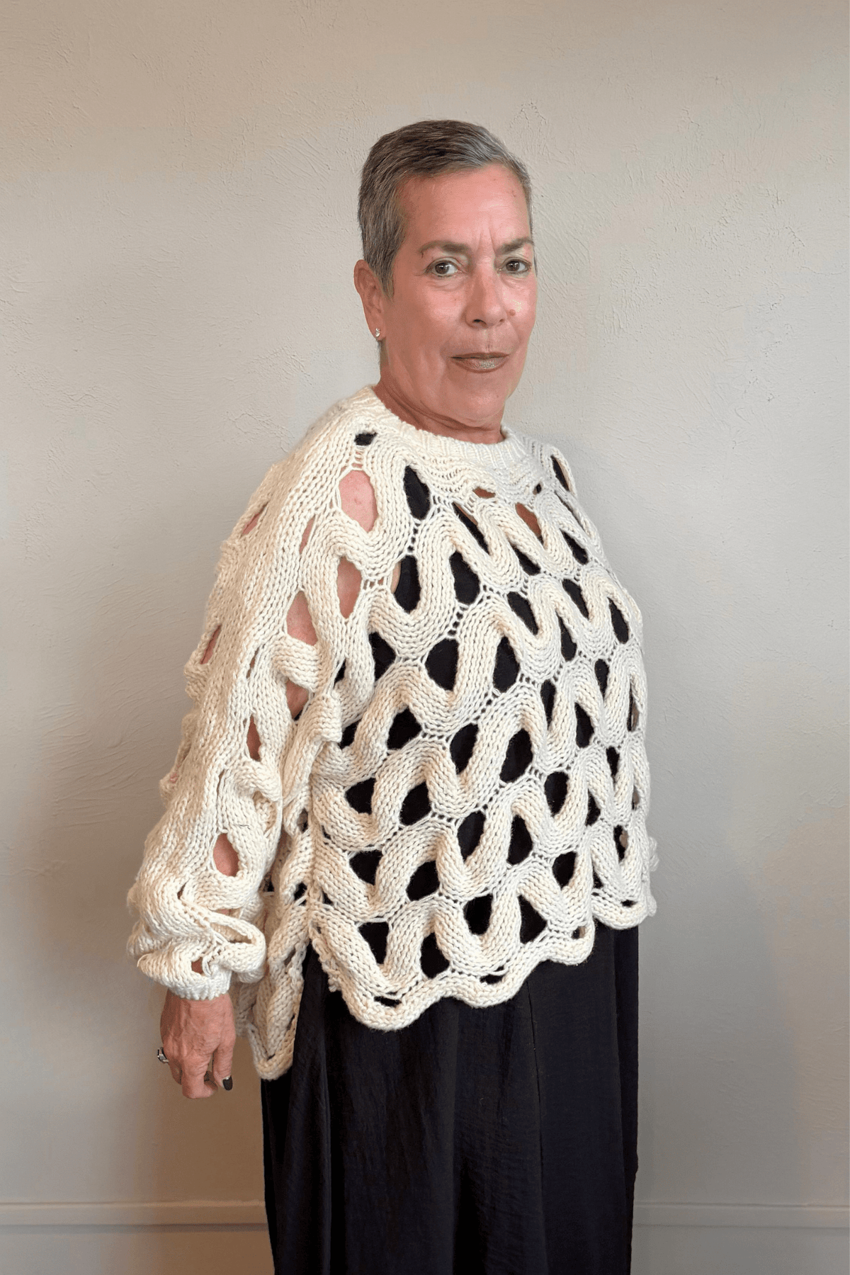 Heavy Open Knit Sweater