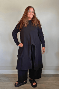 Terry Hooded Pocket Top