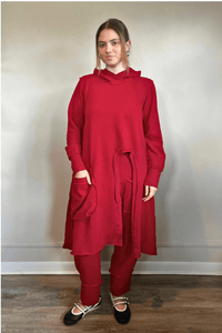 Terry Hooded Pocket Top