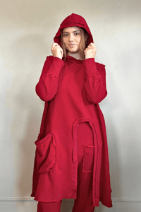 Terry Hooded Pocket Top