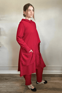 Terry Hooded Pocket Top