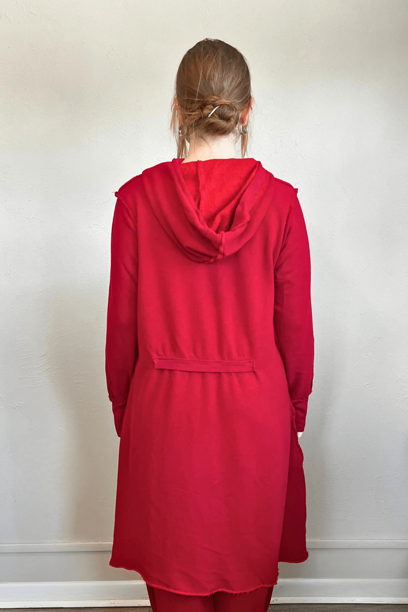 Terry Hooded Pocket Top