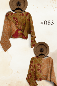 Pareo Kantha In Bloom Cropped Pullover
