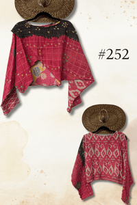 Pareo Kantha In Bloom Cropped Pullover